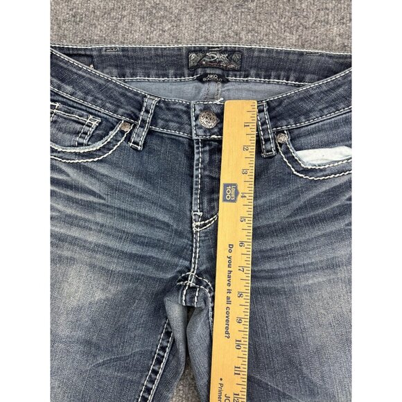 Silver Jeans Aiko Bootcut Jeans Womens 30 Blue Medium Wash Low Rise 30x33 Denim - Picture 4 of 9